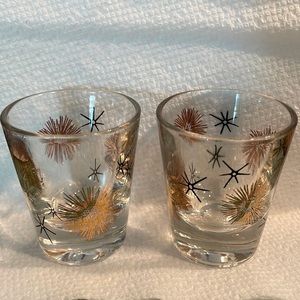 Atomic Starburst MCM shot glasses